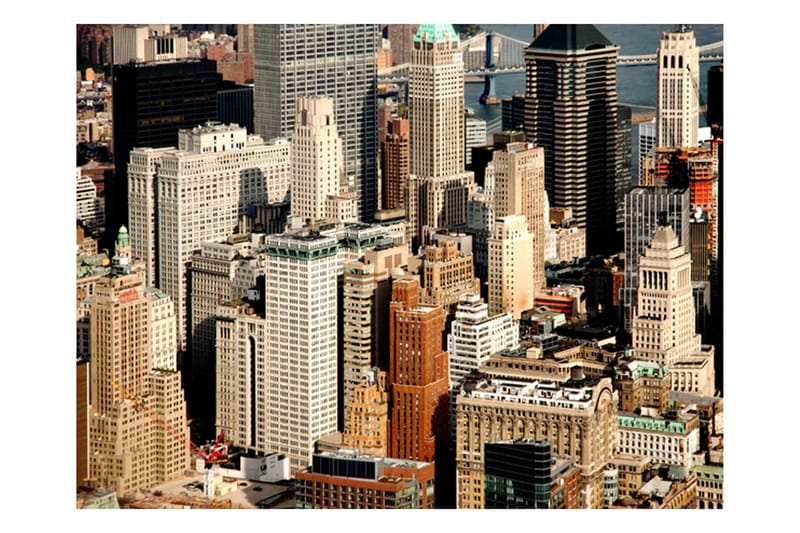 Canvastavle skyskrabere Manhattan 200x154 - Artgeist sp. z o. o. - Boligtilbehør - Vægdekoration - Tapeter - Fototapeter