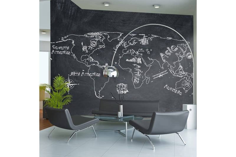 Canvastavle Små rejser Stor rejse tjekkisk sprog 200x154, Artgeist sp. z o. o.