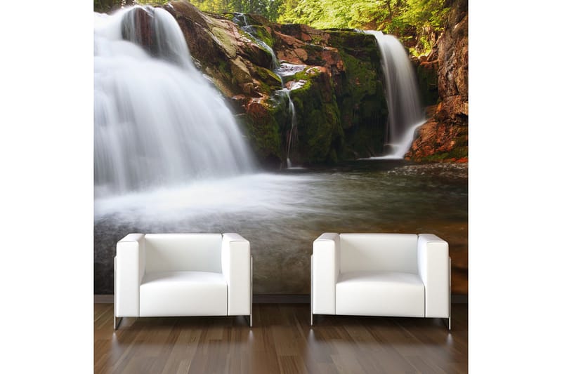 Canvastavle Small Elbe Waterfall 250x193, Artgeist sp. z o. o.