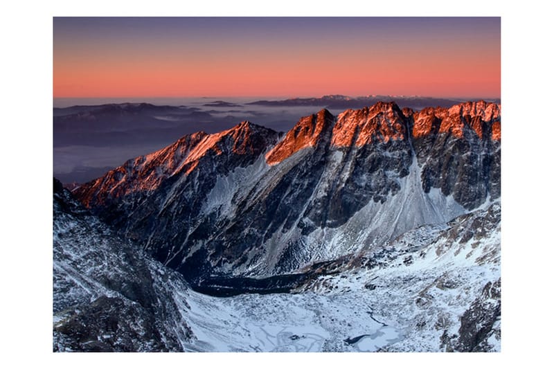 Canvastavle Smuk solopgang i The Rocky Mountains 250x193 - Artgeist sp. z o. o. - Boligtilbehør - Vægdekoration - Tapeter - Fototapeter