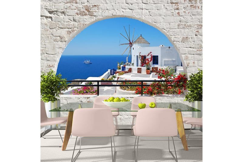 Canvastavle Sommer I Santorini 150x105, Artgeist sp. z o. o.