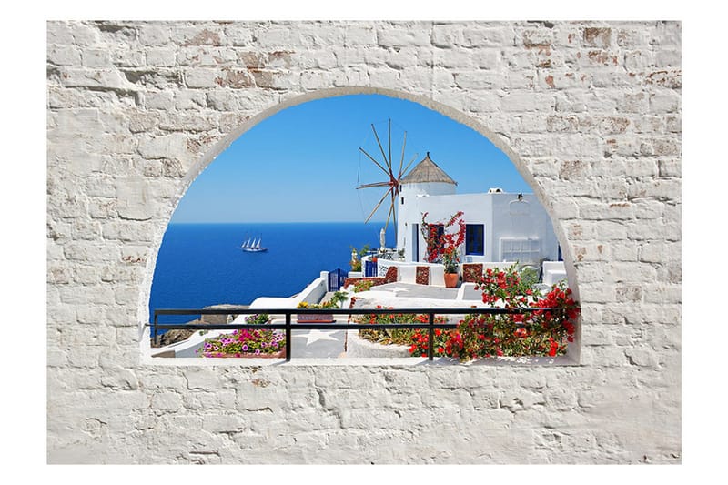 Canvastavle Sommer I Santorini 200x140 - Artgeist sp. z o. o. - Boligtilbehør - Vægdekoration - Tapeter - Fototapeter