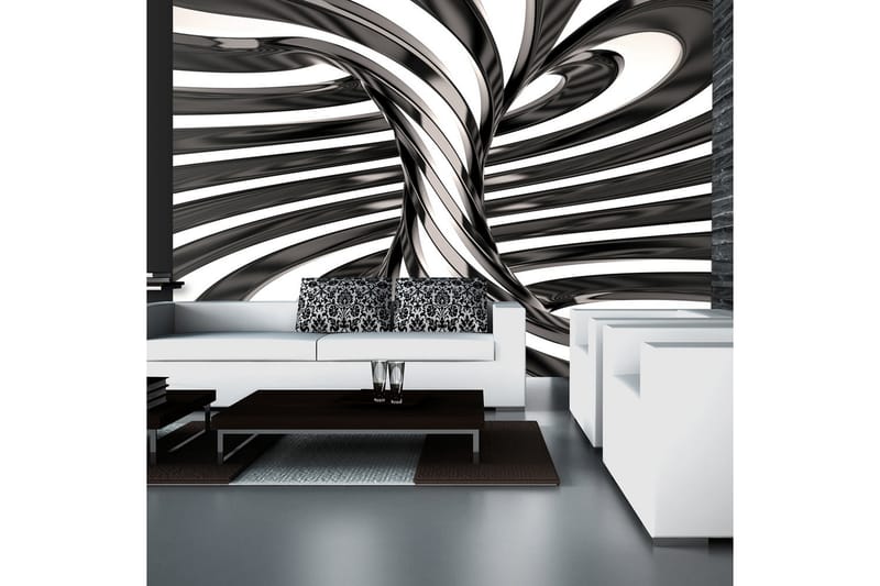 Canvastavle sort og hvid virvel 250x175 - Artgeist sp. z o. o. - Fototapeter