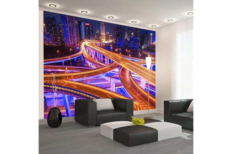 Canvastavle Spiderweb Of Roads 100x70, Artgeist sp. z o. o.