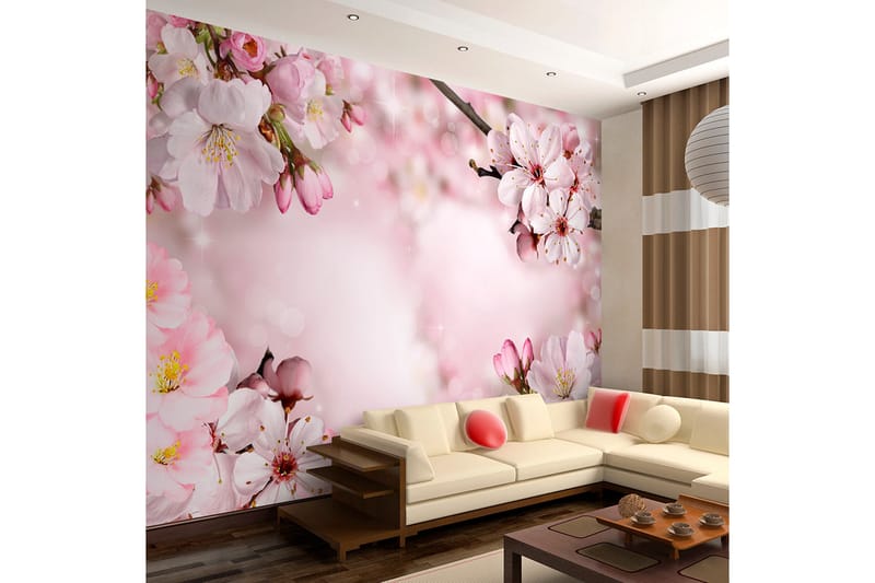 Canvastavle Spring Cherry Blossom 200x140 - Artgeist sp. z o. o. - Fototapeter