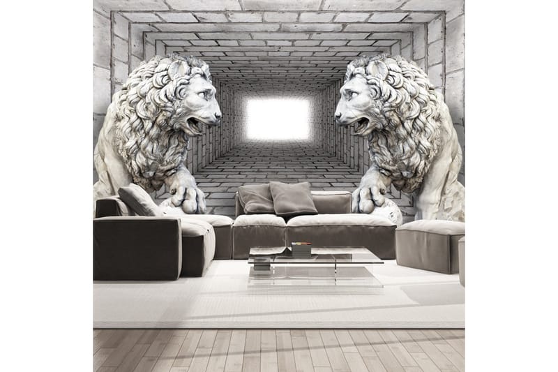 Canvastavle Stone Lion 200x140, Artgeist sp. z o. o.