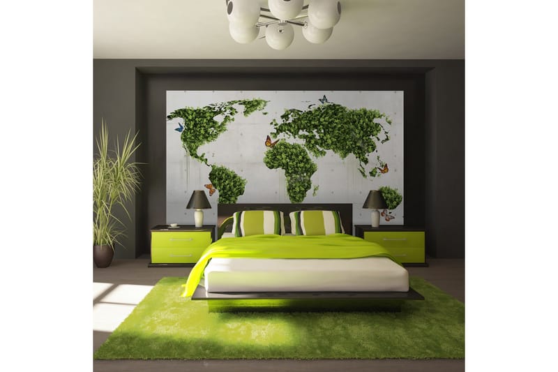 Canvastavle The Butterfly Garden 200x154 - Artgeist sp. z o. o. - Boligtilbehør - Vægdekoration - Tapeter - Fototapeter