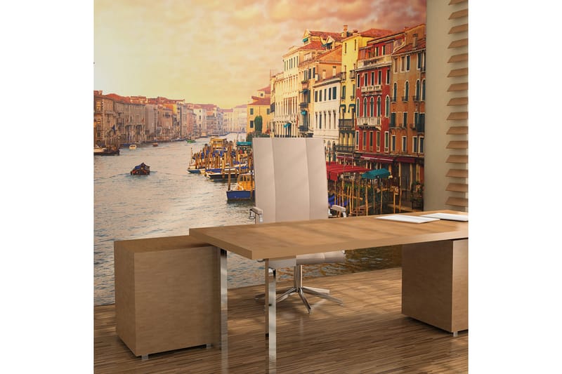 Canvastavle Venedig Den farverige by på vandet 250x193 - Artgeist sp. z o. o. - Boligtilbehør - Vægdekoration - Tapeter - Fototapeter
