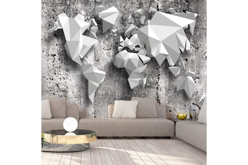 Canvastavle verdenskort Origami 350x245 - Artgeist sp. z o. o. - Boligtilbehør - Vægdekoration - Tapeter - Fototapeter