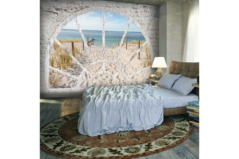 Canvastavle vindue View Beach 100x70, Artgeist sp. z o. o.