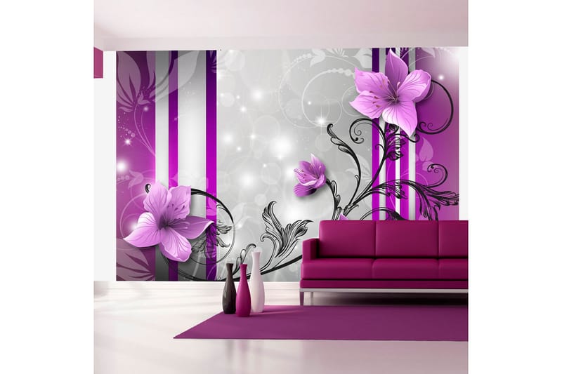 Canvastavle Violet knopper 100x70 - Artgeist sp. z o. o. - Fototapeter
