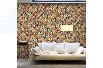 Canvastavle XXL Rainbow Mosaic 500x280 - Artgeist sp. z o. o. - Boligtilbehør - Vægdekoration - Tapeter - Fototapeter