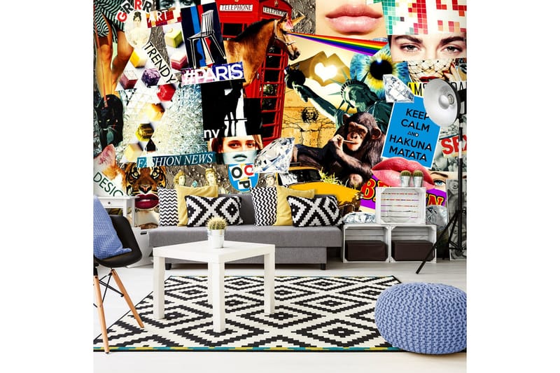 Canvastavle XXL Scraps Of Modernity 500x280, Artgeist sp. z o. o.