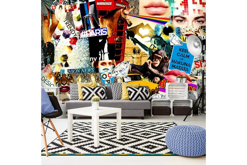 Canvastavle XXL Scraps Of Modernity 500x280, Artgeist sp. z o. o.