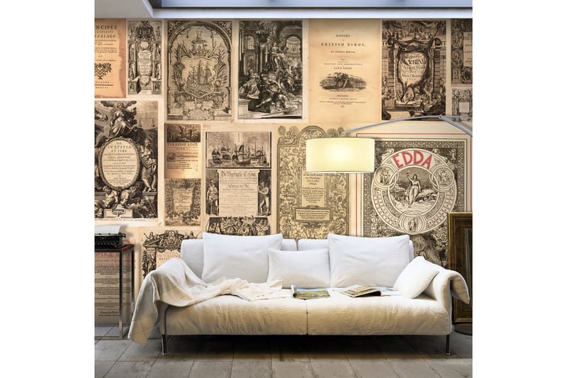 Canvastavle XXL Vintage bøger 500x280 - Artgeist sp. z o. o. - Boligtilbehør - Vægdekoration - Tapeter - Fototapeter