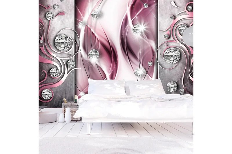 Canvastavle Pink og diamanter 100x70, Artgeist sp. z o. o.