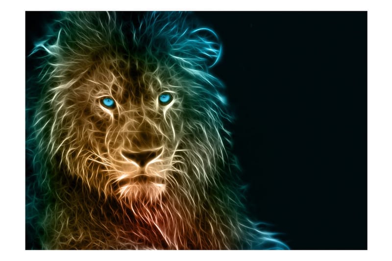 Fototapet Abstract Lion 400x280 - Artgeist sp. z o. o. - Boligtilbehør - Vægdekoration - Tapeter - Fototapeter
