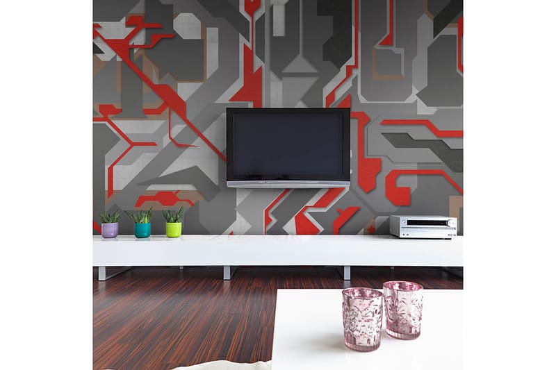 Fototapet Abstrakt Geometriske Veje 400x309, Artgeist sp. z o. o.