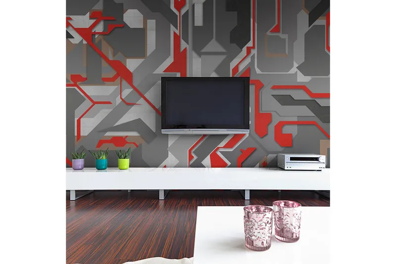 Fototapet Abstrakte Geometriske Veje 250x193, Artgeist sp. z o. o.