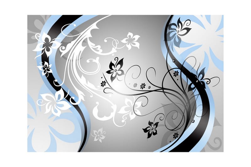 Fototapet Art-Flowers Blue 400x280 - Artgeist sp. z o. o. - Boligtilbehør - Vægdekoration - Tapeter - Fototapeter