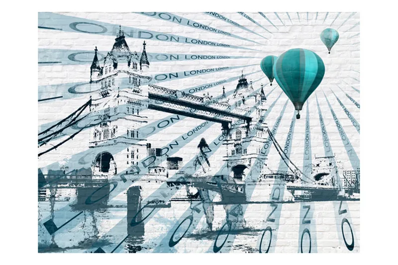 Fototapet Ballonflyvning Over Tower Bridge 300x231, Artgeist sp. z o. o.