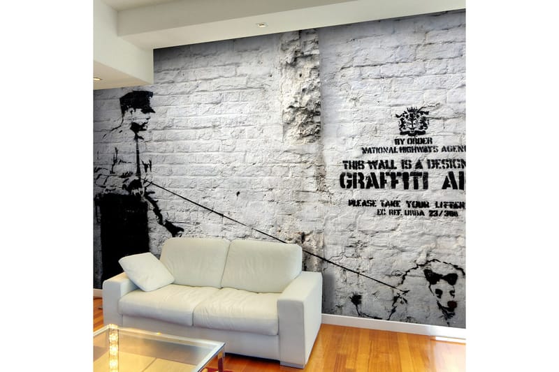 Fototapet Banksy Graffiti Area 150x105, Artgeist sp. z o. o.