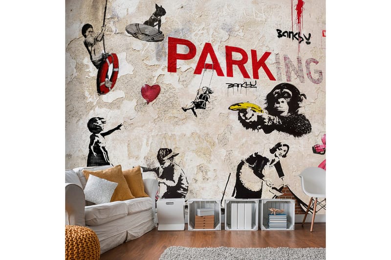 Fototapet Banksy Graffiti Collage 350x245, Artgeist sp. z o. o.