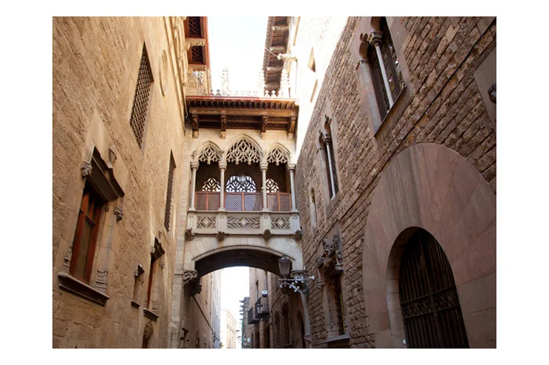 Fototapet Barcelona Palau Generalitat 200x154 - Artgeist sp. z o. o. - Boligtilbehør - Vægdekoration - Tapeter - Fototapeter