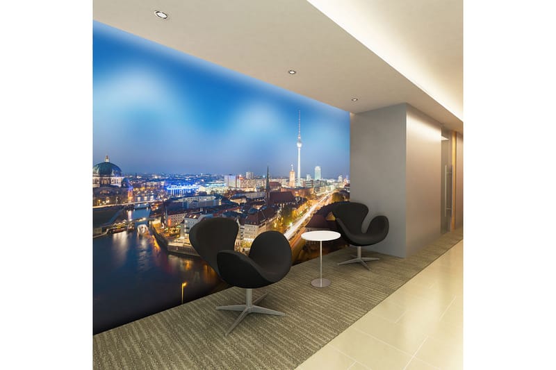 Fototapet Berlin By Night 350x270 - Artgeist sp. z o. o. - Boligtilbehør - Vægdekoration - Tapeter - Fototapeter