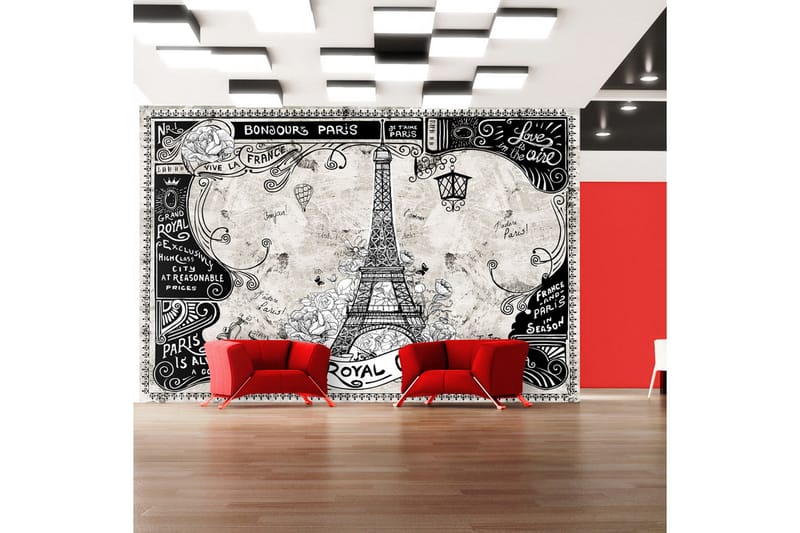 Fototapet Bonjour Paris 200x140, Artgeist sp. z o. o.