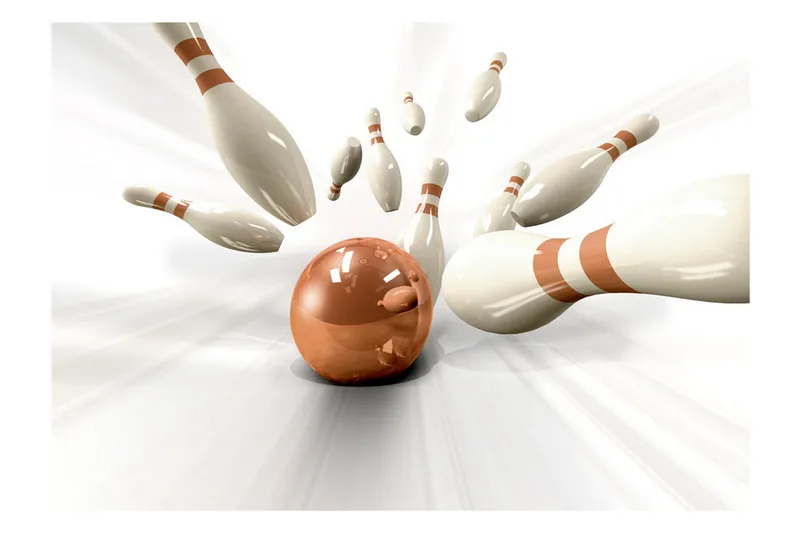 Fototapet Bowling 350x245 - Artgeist sp. z o. o. - Boligtilbehør - Vægdekoration - Tapeter - Fototapeter
