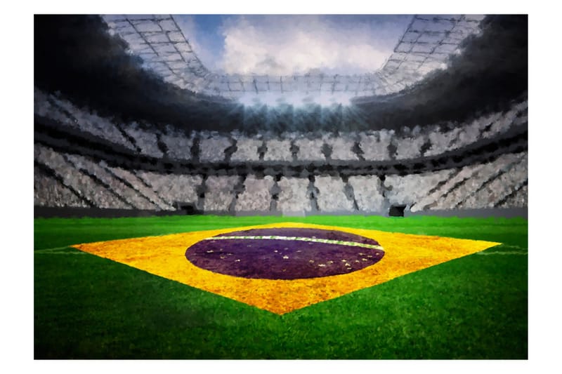 Fototapet Brazilian Stadium 200x140 - Artgeist sp. z o. o. - Boligtilbehør - Vægdekoration - Tapeter - Fototapeter