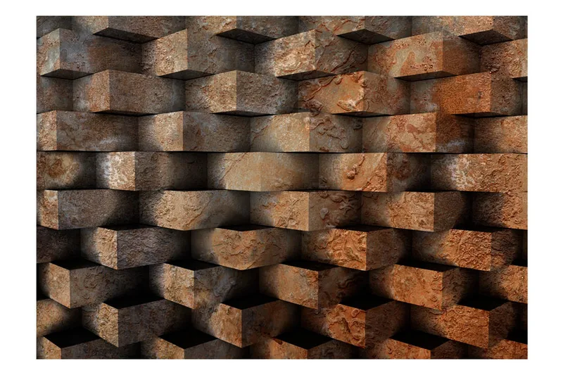 Fototapet Brick Braid 350x245 - Artgeist sp. z o. o. - Boligtilbehør - Vægdekoration - Tapeter - Fototapeter