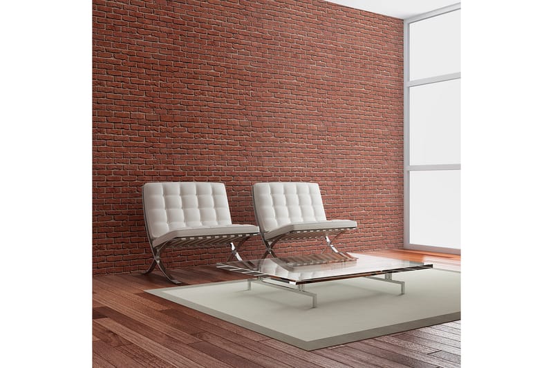 Fototapet Brick Simple Design 350x270 - Artgeist sp. z o. o. - Boligtilbehør - Vægdekoration - Tapeter - Fototapeter