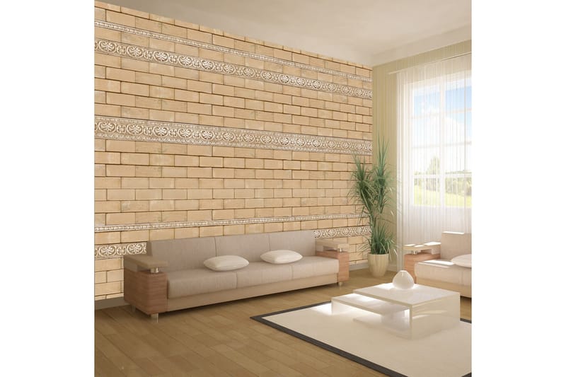 Fototapet Brick With Ornaments 400x280, Artgeist sp. z o. o.