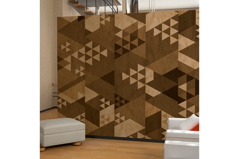 Fototapet Brown Patchwork 50x1000, Artgeist sp. z o. o.