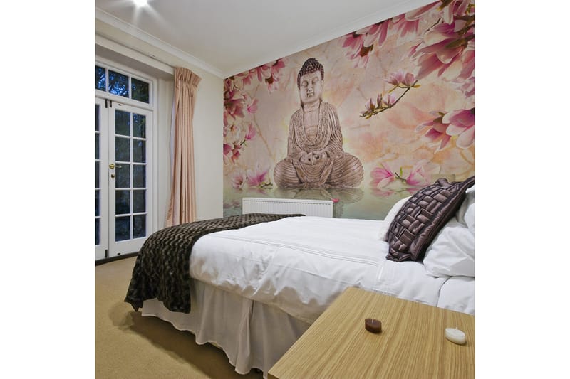 Fototapet Buddha And Magnolia 200x154, Artgeist sp. z o. o.