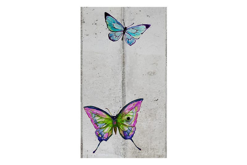 Fototapet Butterflies And Concrete 50x1000 - Artgeist sp. z o. o. - Fototapeter
