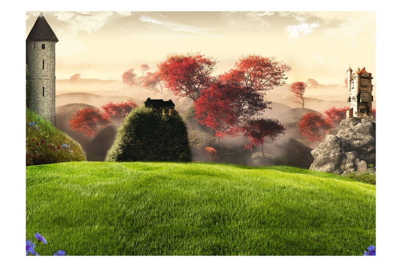 Fototapet Castles 250x175 - Artgeist sp. z o. o. - Boligtilbehør - Vægdekoration - Tapeter - Fototapeter