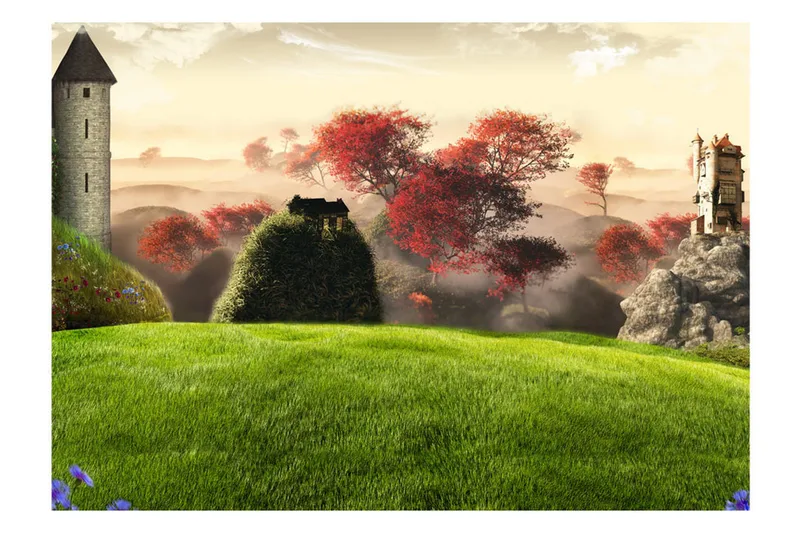 Fototapet Castles 400x280 - Artgeist sp. z o. o. - Boligtilbehør - Vægdekoration - Tapeter - Fototapeter