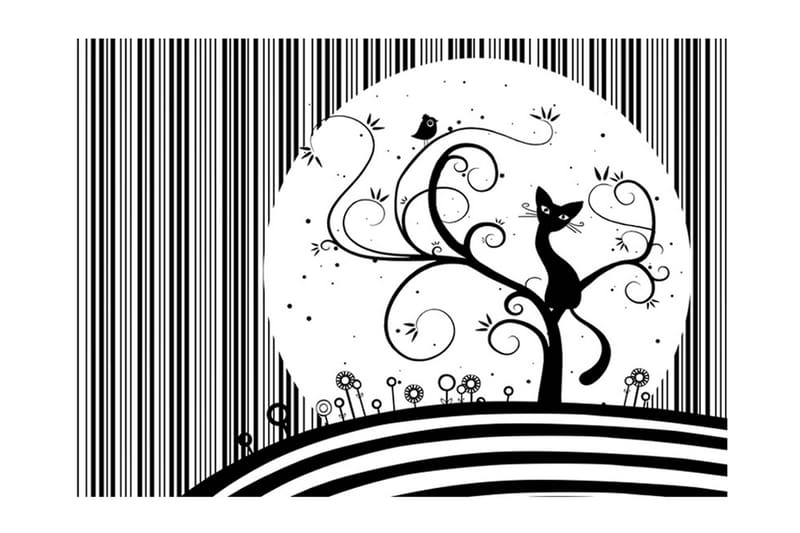 Fototapet Cat's Melody III 150x105 - Artgeist sp. z o. o. - Boligtilbehør - Vægdekoration - Tapeter - Fototapeter