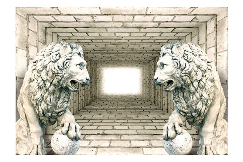 Fototapet Chamber Of Lions 400x280 - Artgeist sp. z o. o. - Boligtilbehør - Vægdekoration - Tapeter - Fototapeter