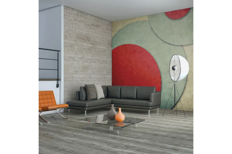 Fototapet Cirklar Retro Stil 300x231, Artgeist sp. z o. o.