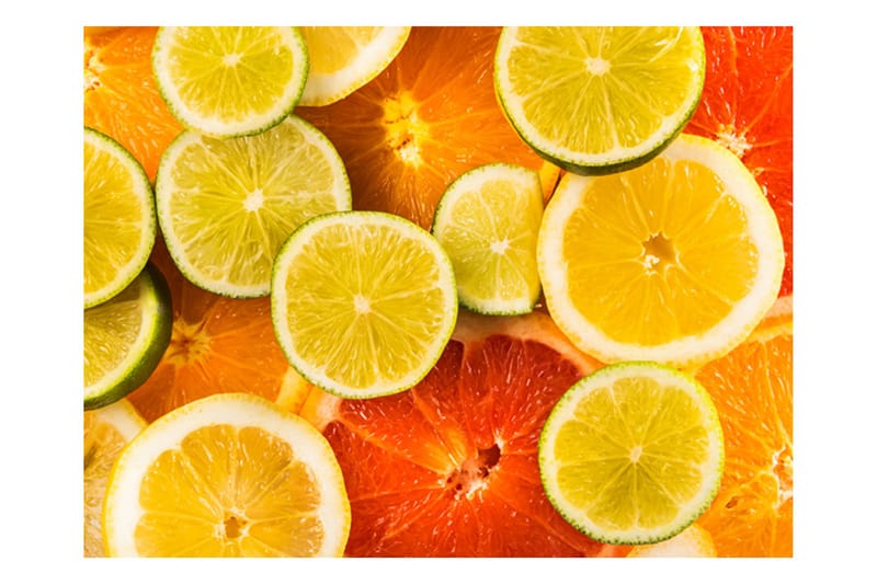 Fototapet Citrusfrugter 250x193 - Artgeist sp. z o. o. - Boligtilbehør - Vægdekoration - Tapeter - Fototapeter