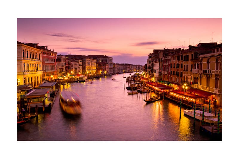 Fototapet City Of Lovers Venedig Natetid 450x270 - Artgeist sp. z o. o. - Boligtilbehør - Vægdekoration - Tapeter - Fototapeter