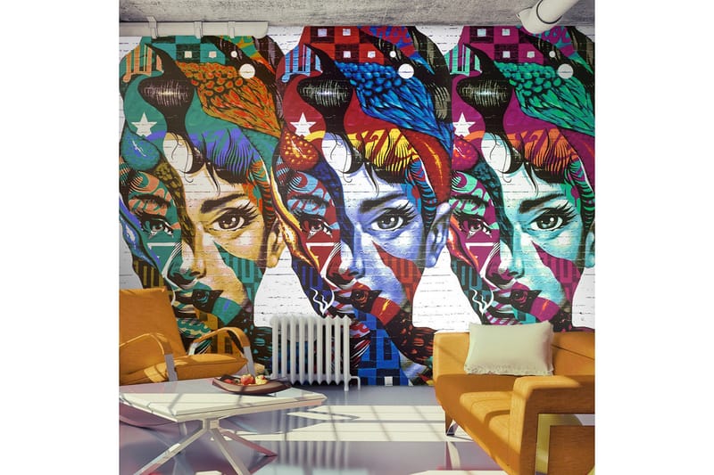 Fototapet Colorful Faces 100x70, Artgeist sp. z o. o.