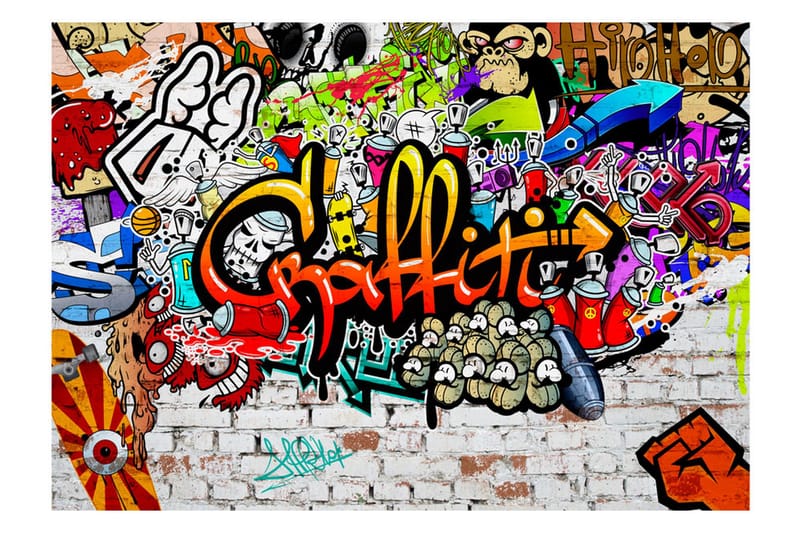 Fototapet Colorful Graffiti 300x210, Artgeist sp. z o. o.