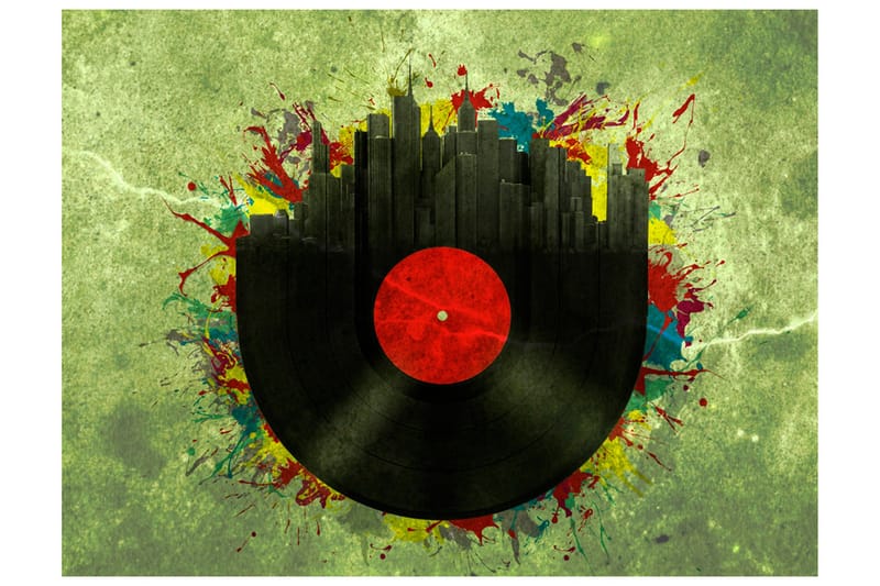 Fototapet Colorful Melodies Of The City 200x154, Artgeist sp. z o. o.