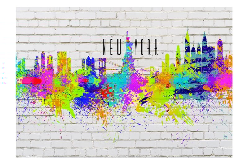Fototapet Colors Of New York 300x210 - Artgeist sp. z o. o. - Boligtilbehør - Vægdekoration - Tapeter - Fototapeter