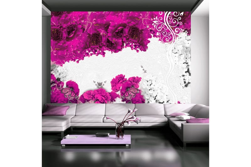 Fototapet Colors Of Spring Fuchsia 200x140 - Artgeist sp. z o. o. - Boligtilbehør - Vægdekoration - Tapeter - Fototapeter